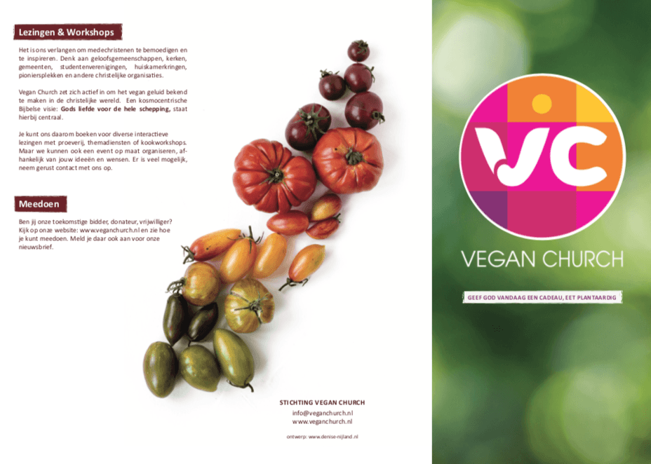 Nieuwe Vegan Church flyer