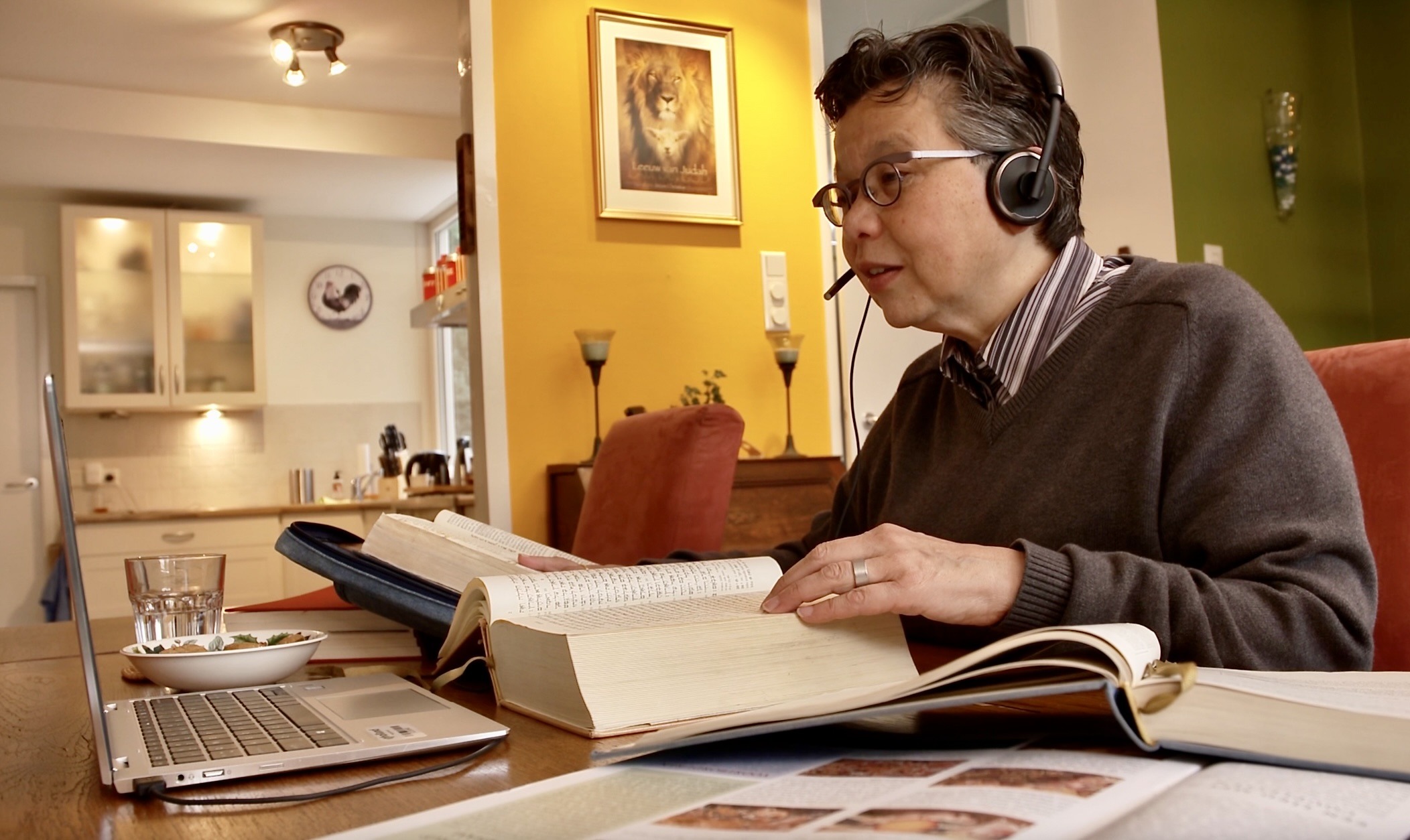 Zoom meeting Vegan Church Sandra