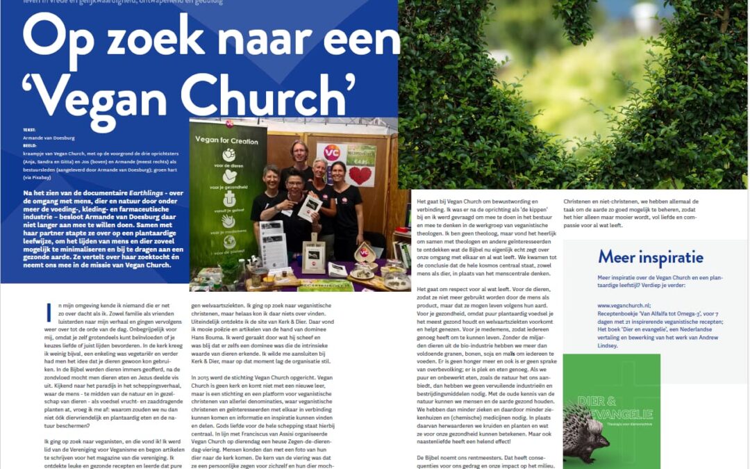 Artikel Armande in Franciscaans maandblad 2023