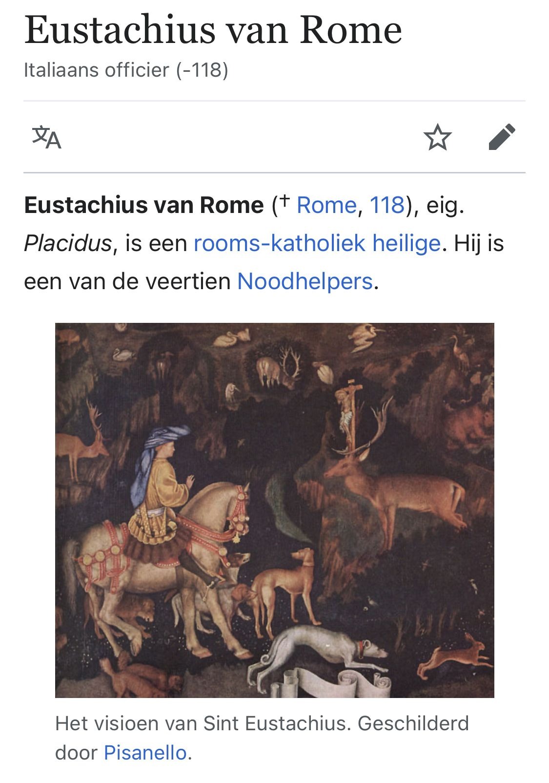 Visoen van sint Eustachius
